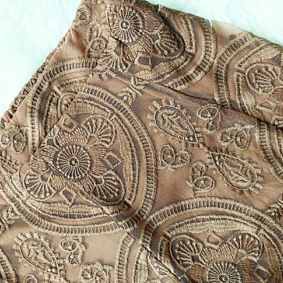 LAST ONE! Umgee High Waist Lace Palazzo Pants Split Legs - Picture 4 of 9